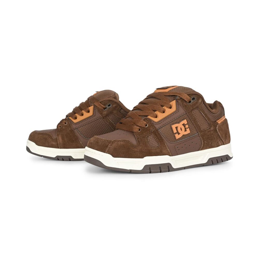 DC Stag Skate Shoes - Brown/Brown/Brown