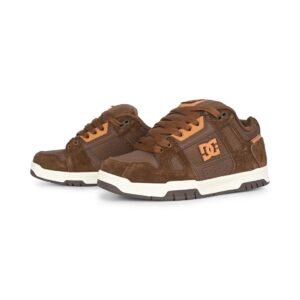 DC Stag Skate Shoes - Brown/Brown/Brown