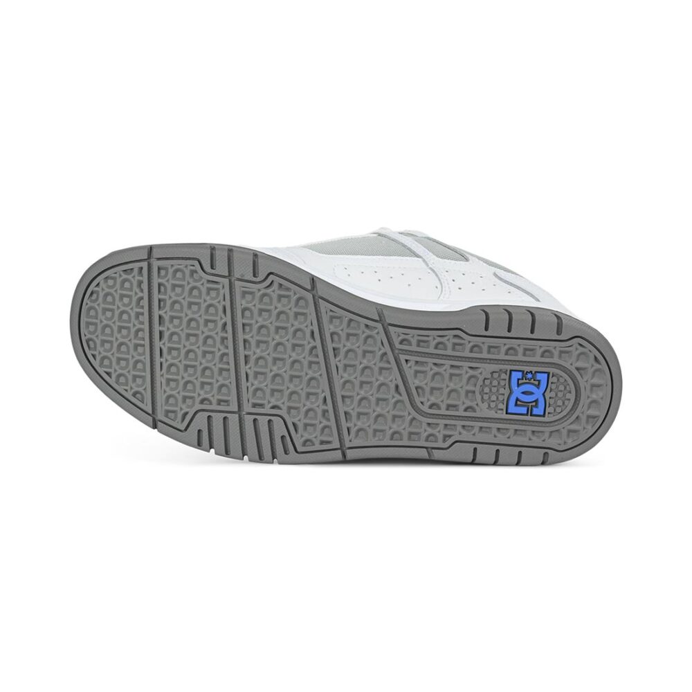 DC Stag Skate Shoes - White/Blue/Grey