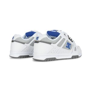 DC Stag Skate Shoes - White/Blue/Grey