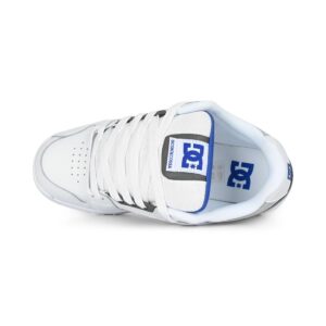 DC Stag Skate Shoes - White/Blue/Grey