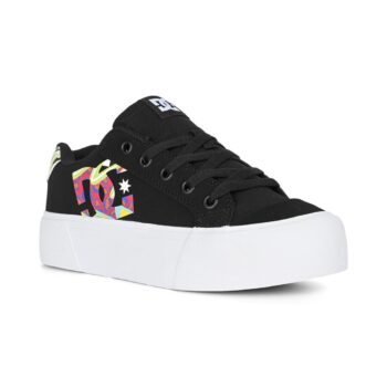 DC Women's Chelsea Platform Skate Shoes - Black/Multi