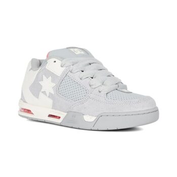 DC Women's Command SE Skate Shoes - Grey/Off White/Coral