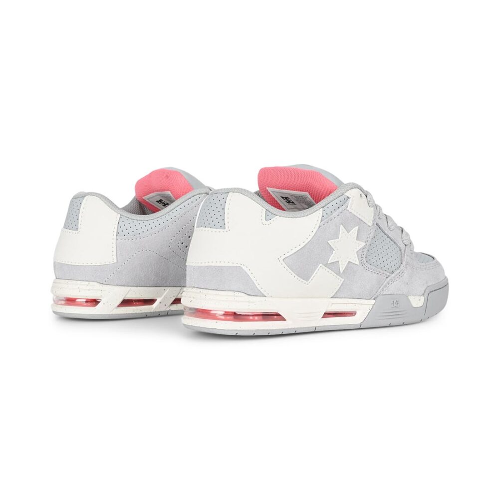 DC Women's Command SE Skate Shoes - Grey/Off White/Coral