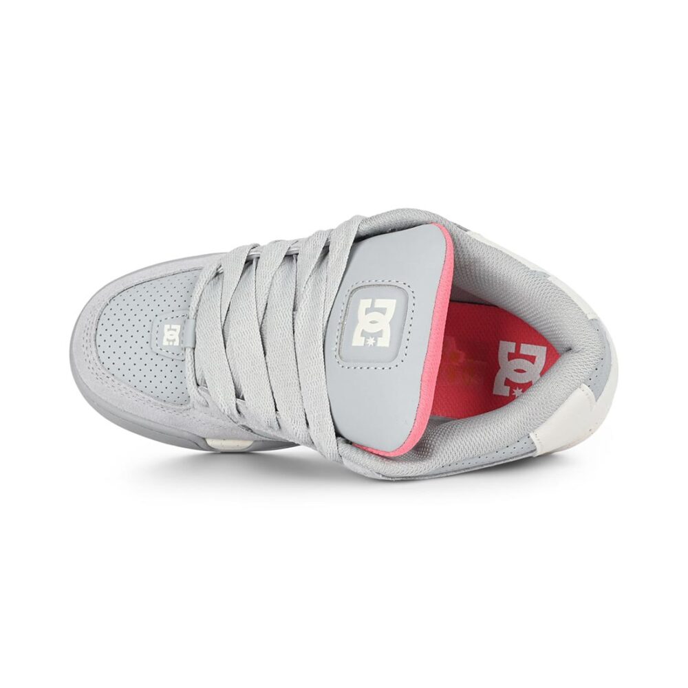DC Women's Command SE Skate Shoes - Grey/Off White/Coral