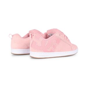 DC Women's Court Graffik Skate Shoes - Pink/White
