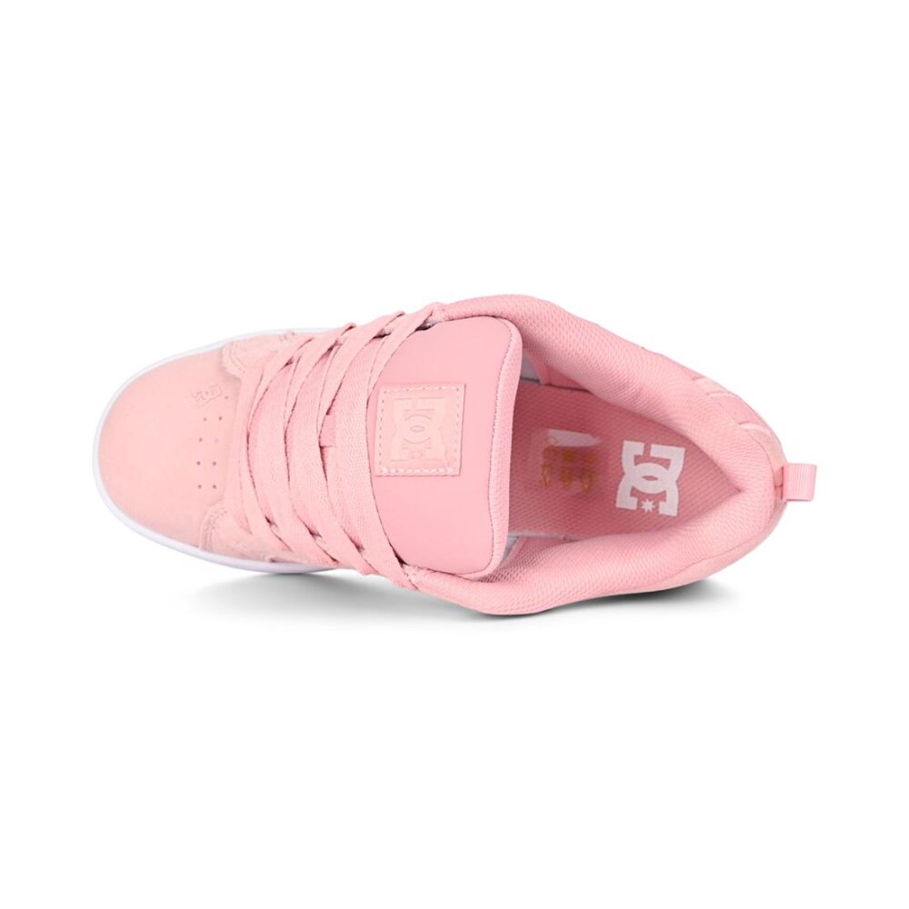 DC Women's Court Graffik Skate Shoes - Pink/White
