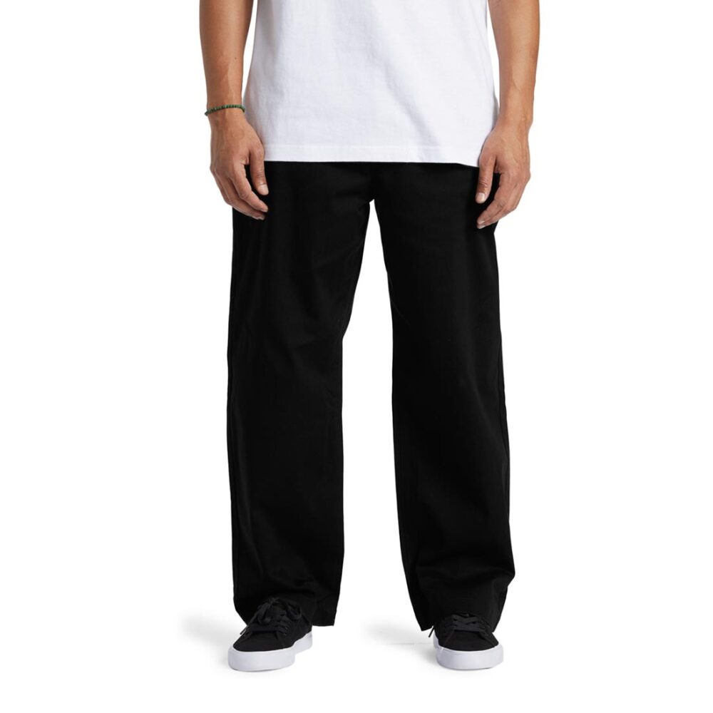 DC Worker Baggy Chino Pants - Black