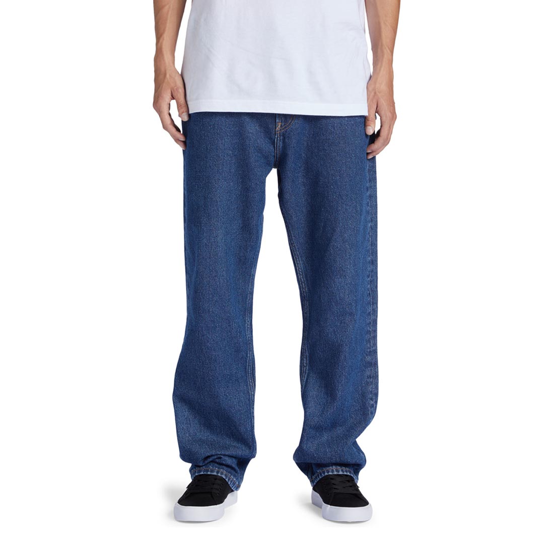 DC Worker Relaxed Jeans - Indigo Dark - Mens 31/32 - Cotton