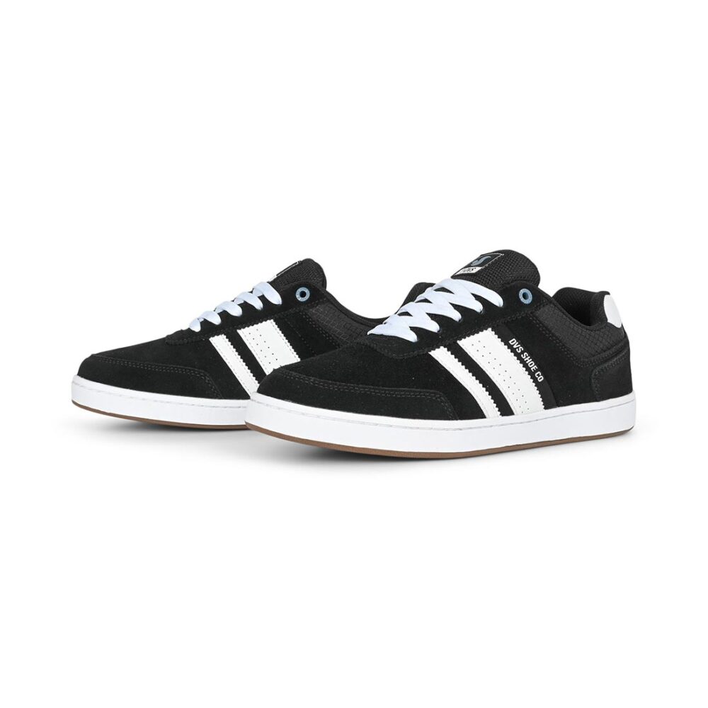DVS Milan ST Skate Shoes - Black/Black/White
