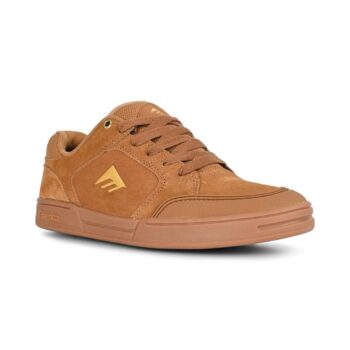 Emerica Heritic Skate Shoes - Brown/Gum