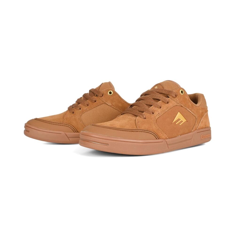 Emerica Heritic Skate Shoes - Brown/Gum