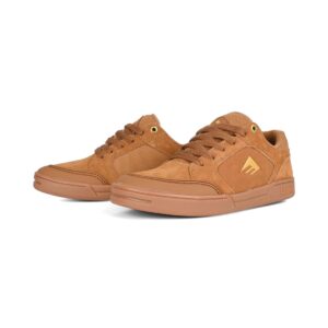 Emerica Heritic Skate Shoes - Brown/Gum