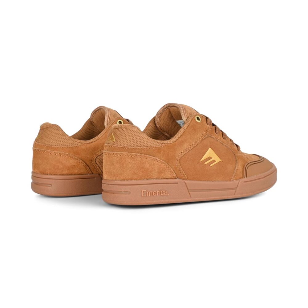 Emerica Heritic Skate Shoes - Brown/Gum