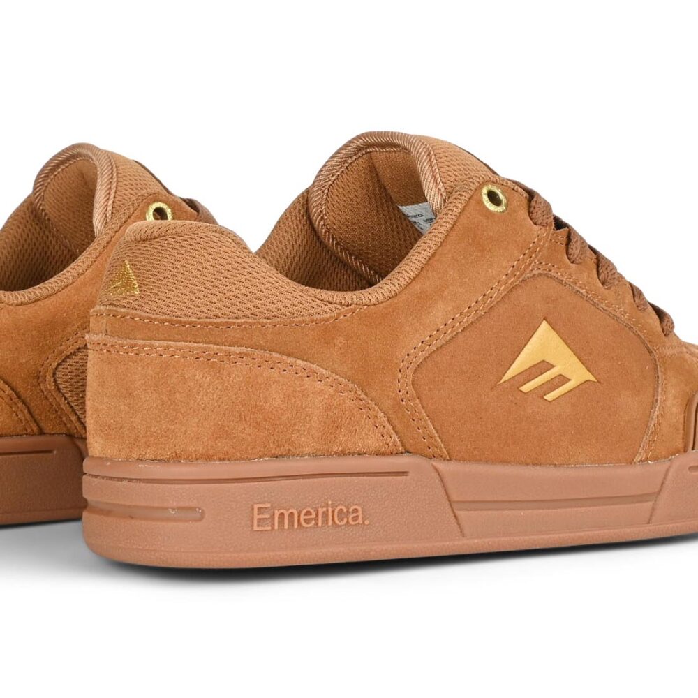 Emerica Heritic Skate Shoes - Brown/Gum