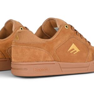 Emerica Heritic Skate Shoes - Brown/Gum