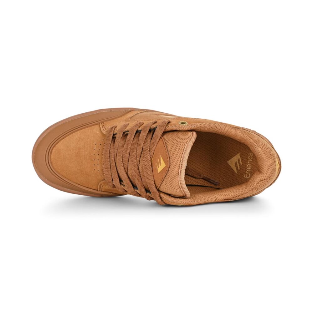 Emerica Heritic Skate Shoes - Brown/Gum