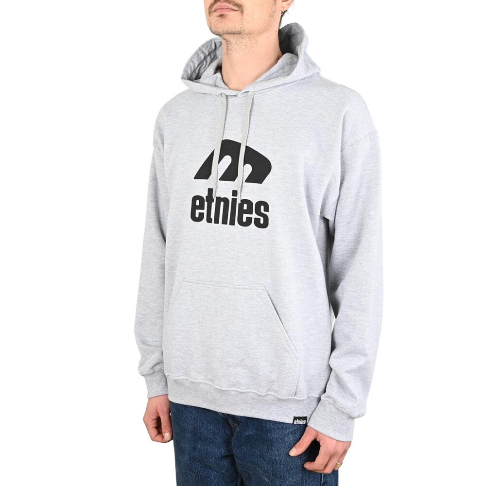 Etnies Icon E Pullover Hoodie - Grey/Black