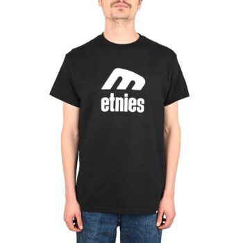 Etnies Icon E S/S T-Shirt - Black/White