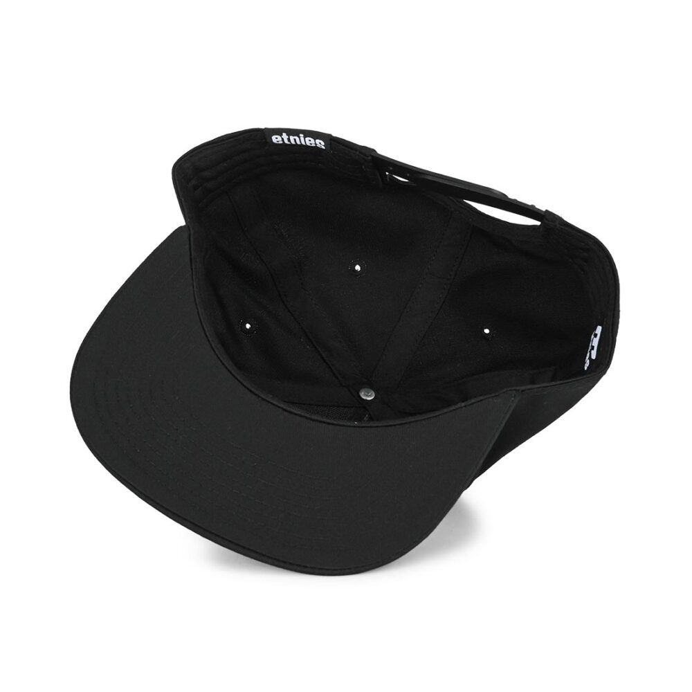 Etnies Icon E Snapback Cap – Black/White