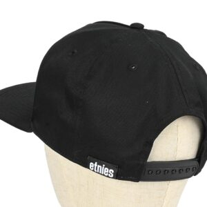 Etnies Icon E Snapback Cap – Black/White