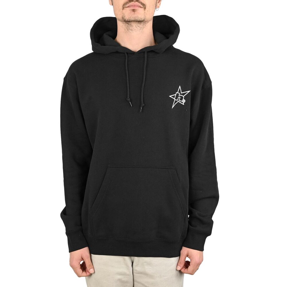 HUF H Star Logo Pullover Hoodie - Black