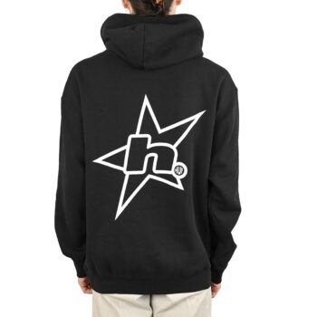 HUF H Star Logo Pullover Hoodie - Black