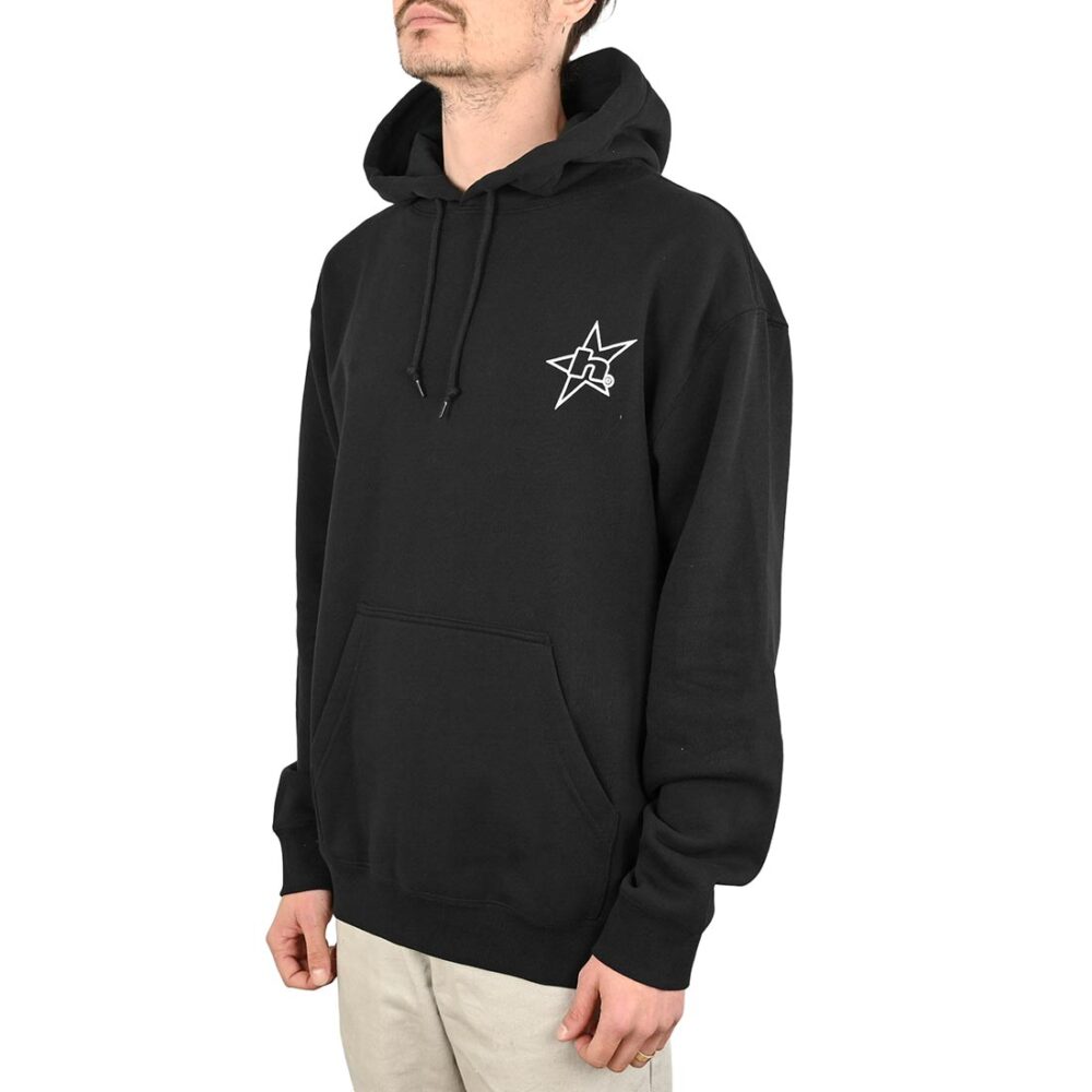 HUF H Star Logo Pullover Hoodie - Black