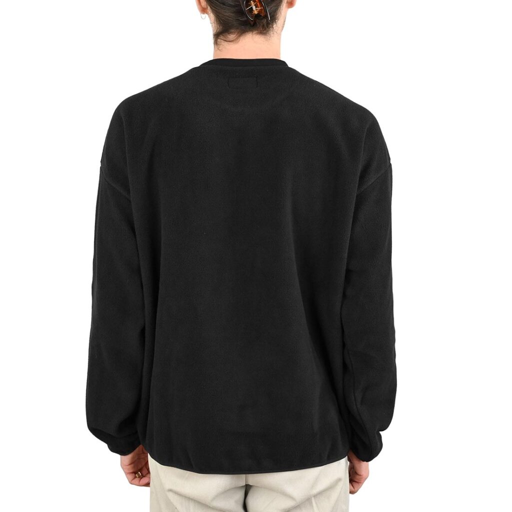 Huf H Dot Polar Fleece Crew Sweater - Black - Supereight