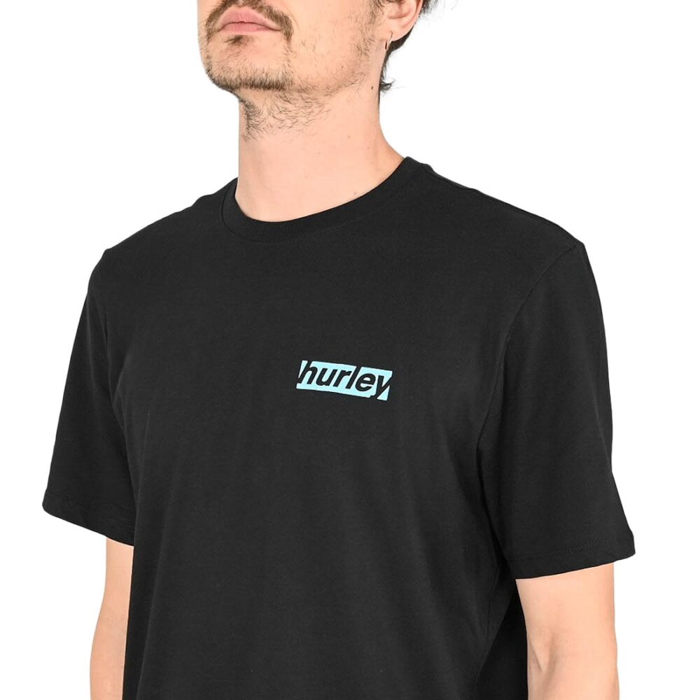Hurley Throwback Fill S/S T-Shirt - Black
