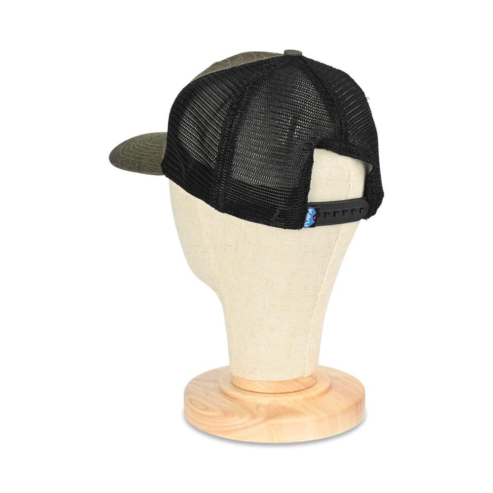 Kavu Above Standard Trucker Cap - Olive Topo