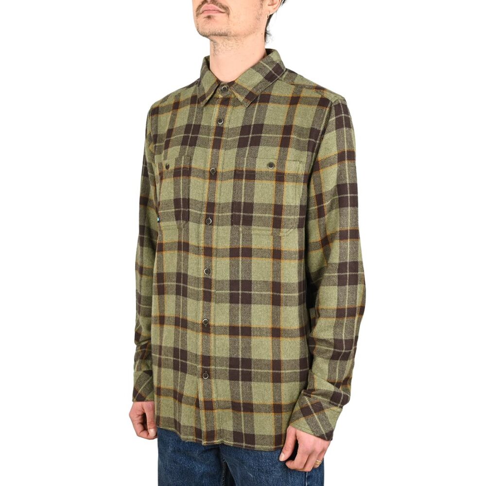 Kavu Big Joe L/S Shirt - Green Ravine