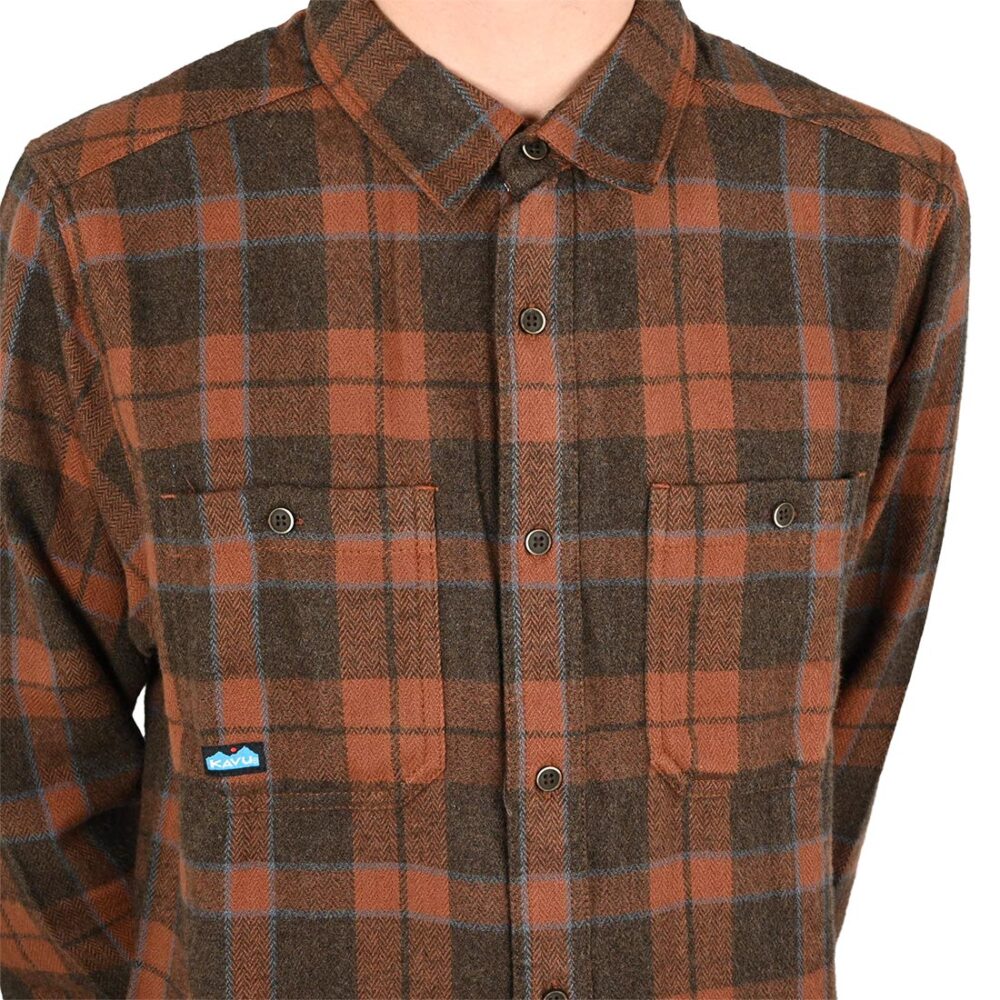 Kavu Big Joe L/S Shirt - Mahogany Brown