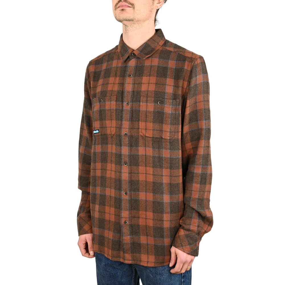 Kavu Big Joe L/S Shirt - Mahogany Brown