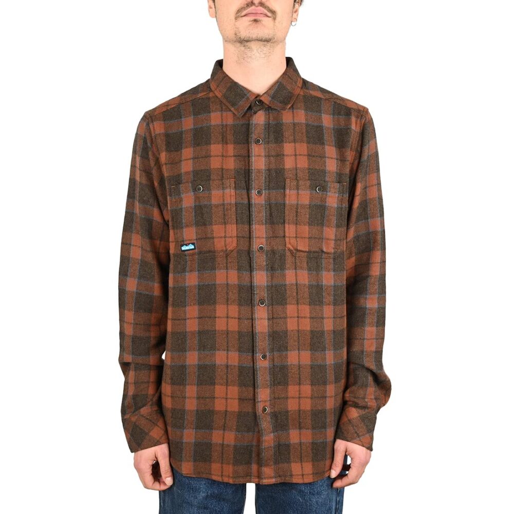 Kavu Big Joe L/S Shirt - Mahogany Brown
