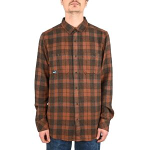 Kavu Big Joe L/S Shirt - Mahogany Brown