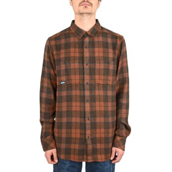 Kavu Big Joe L/S Shirt - Mahogany Brown