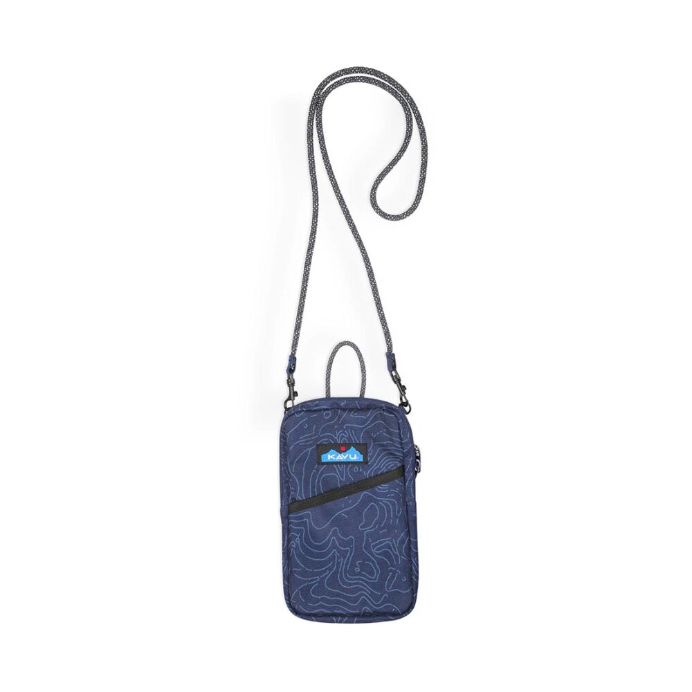 Kavu Essential Case Crossbody Bag - Navy Topo