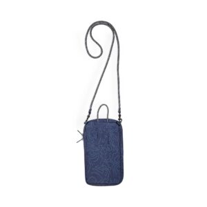 Kavu Essential Case Crossbody Bag - Navy Topo