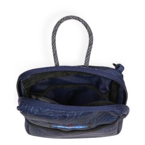 Kavu Essential Case Crossbody Bag - Navy Topo