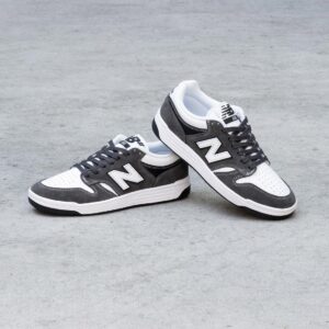 New Balance Numeric 480 Skate Shoes - Black Cement/White
