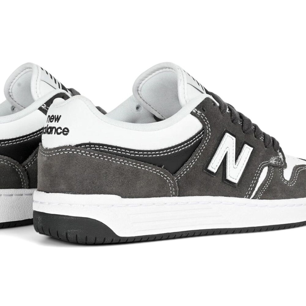 New Balance Numeric 480 Skate Shoes - Black Cement/White