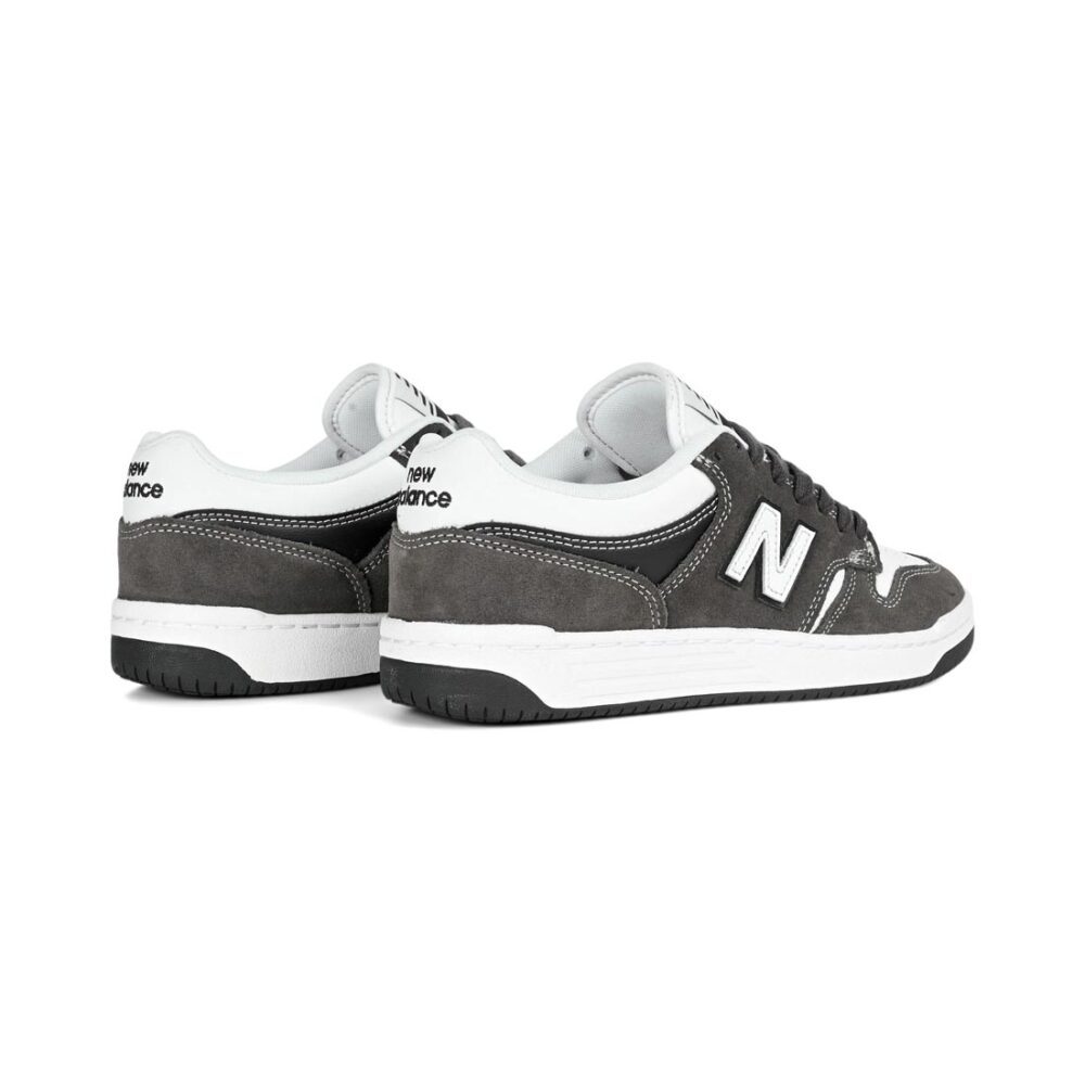 New Balance Numeric 480 Skate Shoes - Black Cement/White