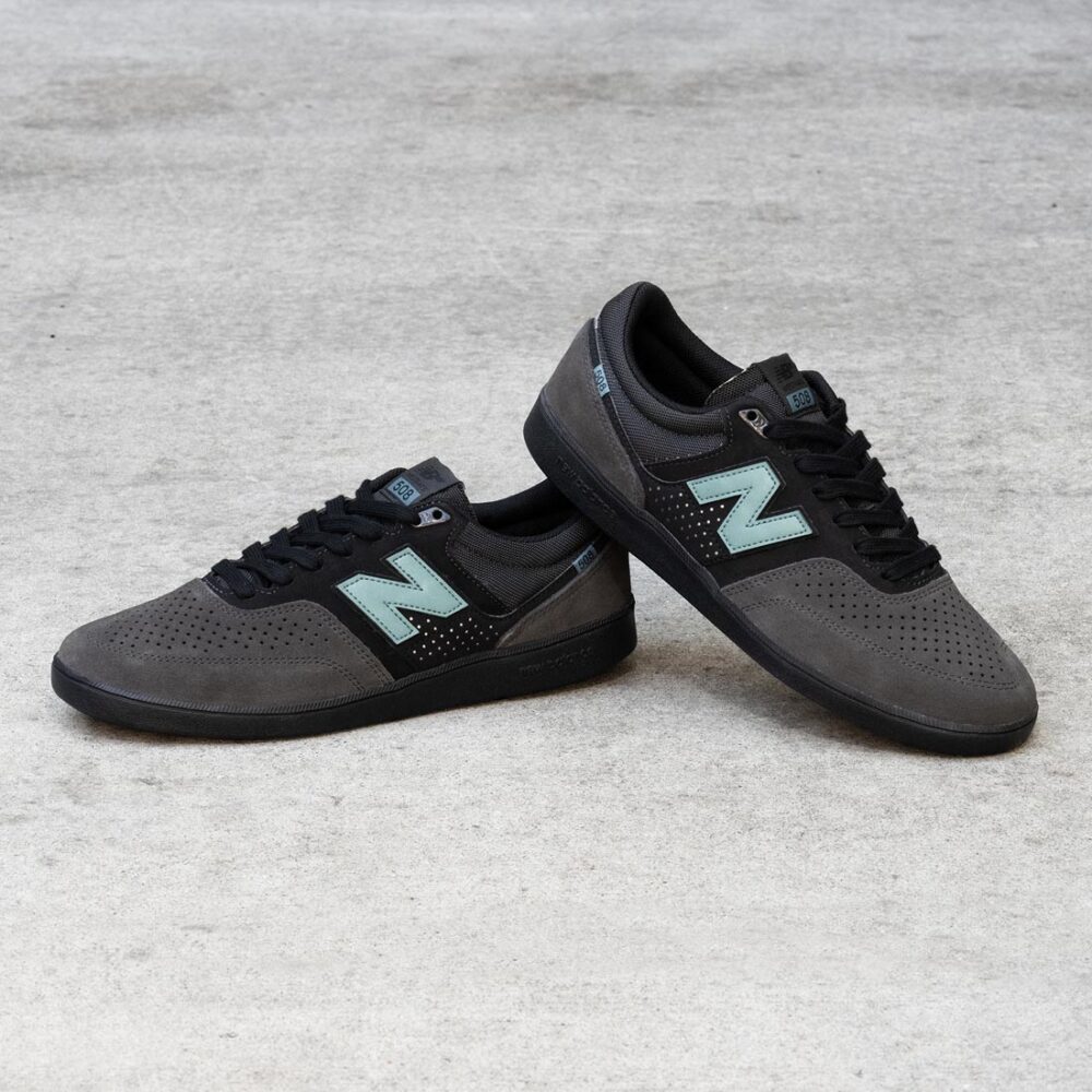 New Balance Numeric 508 Westgate Skate Shoes - Black Cement/New Spruce