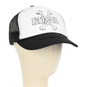 Powell Peralta Cross Bones Trucker Cap - Black/White