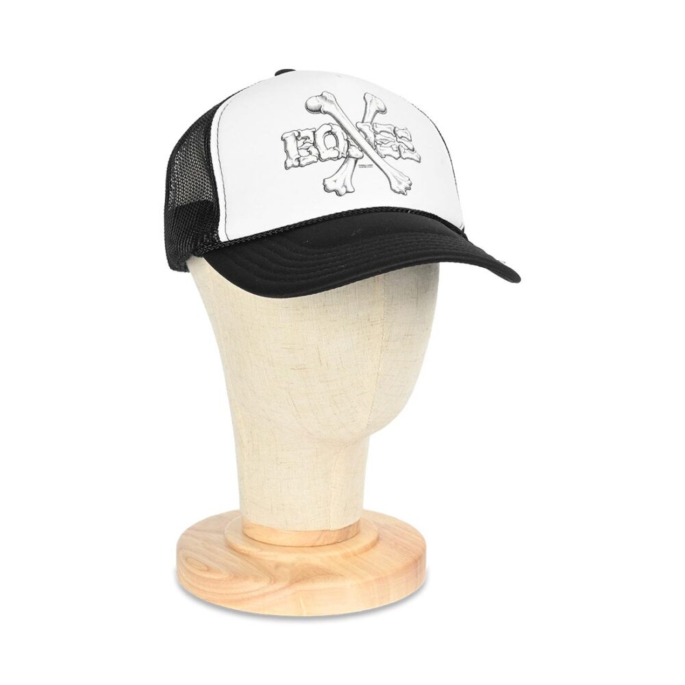Powell Peralta Cross Bones Trucker Cap - Black/White