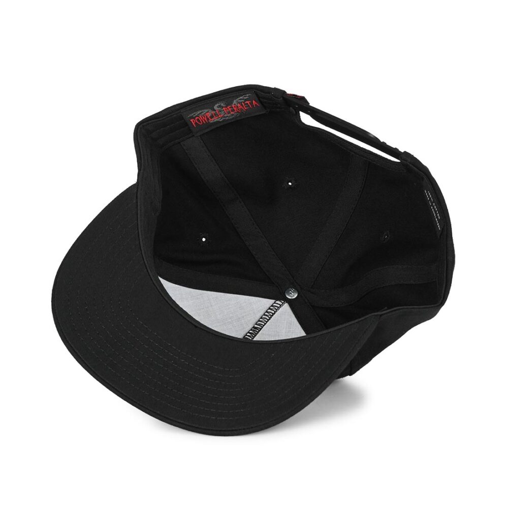 Powell Peralta Winged Ripper Snapback Cap - Black