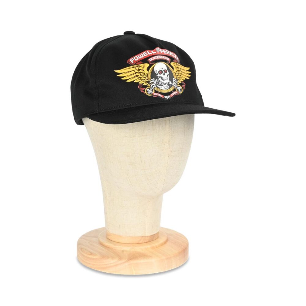 Powell Peralta Winged Ripper Snapback Cap - Black