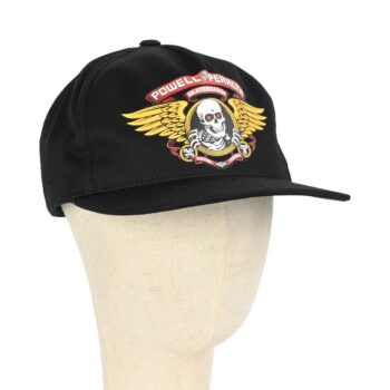 Powell Peralta Winged Ripper Snapback Cap - Black