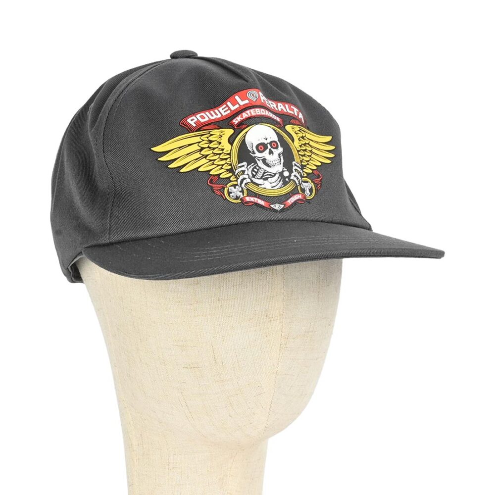 Powell Peralta Winged Ripper Snapback Cap - Charcoal